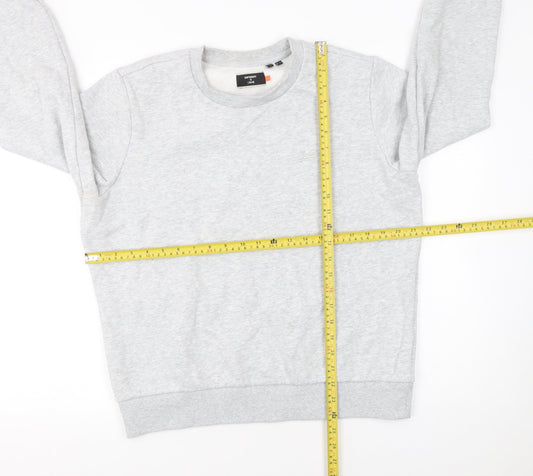 Womens UK Size 12 Superdry Grey Pullover Sweatshirt
