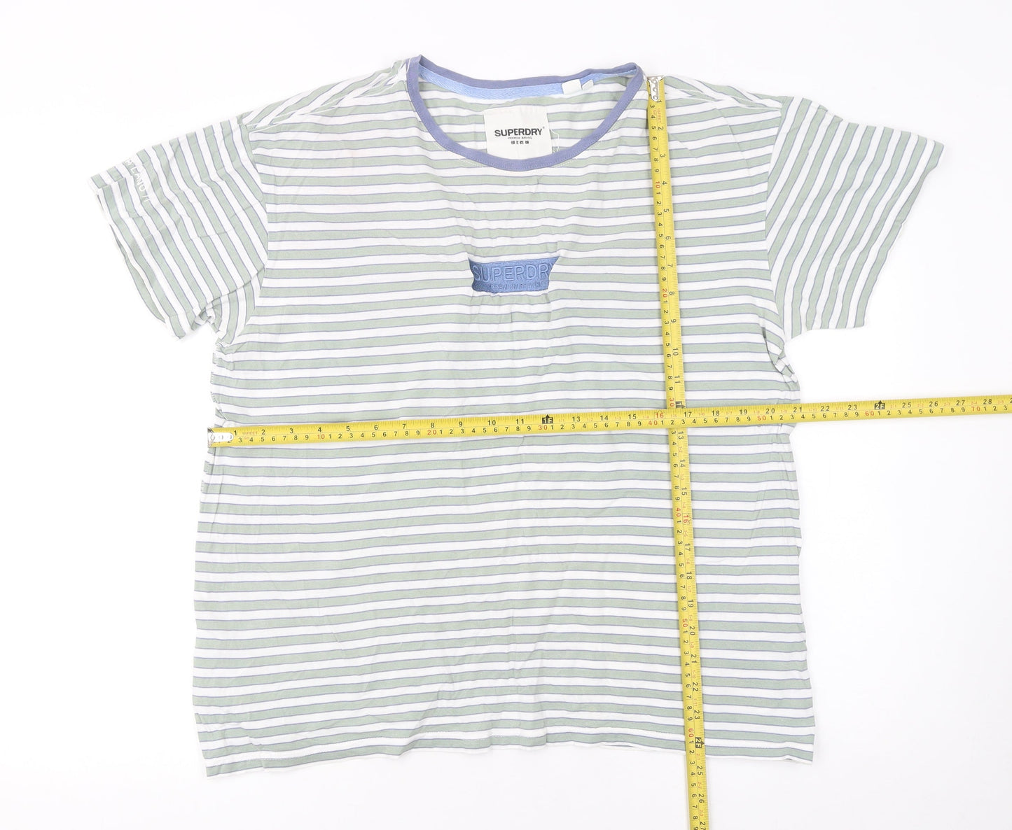 Womens UK Size 14 Superdry Green Basic T-Shirt