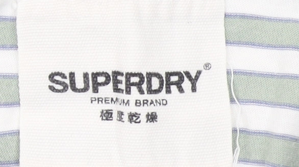 Womens UK Size 14 Superdry Green Basic T-Shirt