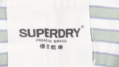 Womens UK Size 14 Superdry Green Basic T-Shirt