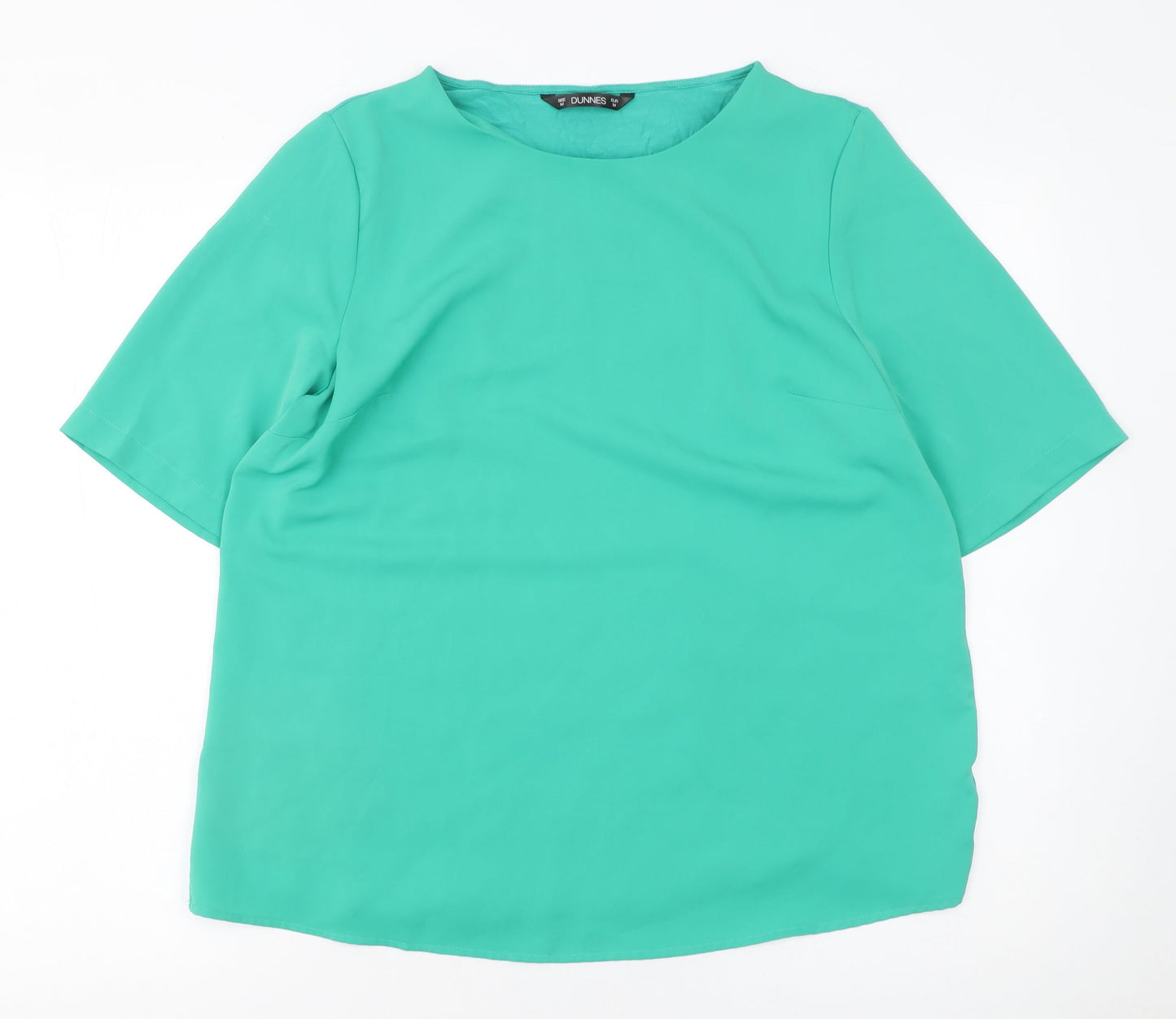 Womens UK Size 12 Dunnes Stores Green Basic Blouse