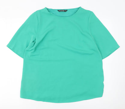 Womens UK Size 12 Dunnes Stores Green Basic Blouse