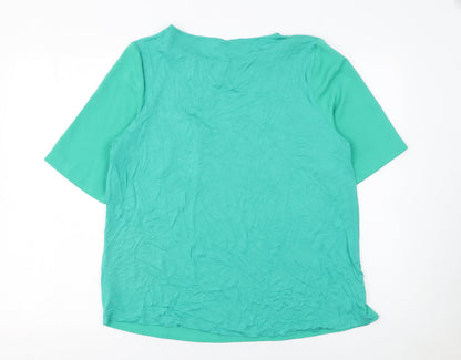 Womens UK Size 12 Dunnes Stores Green Basic Blouse
