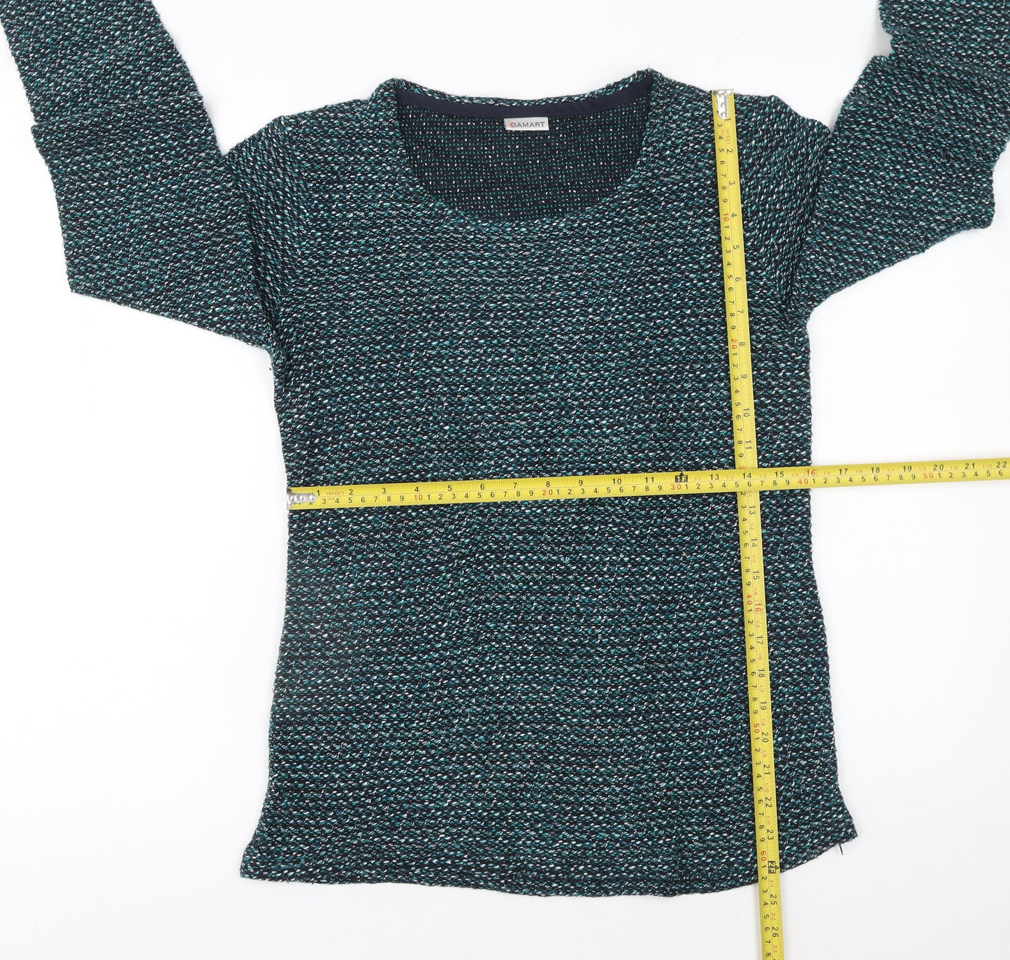 Womens UK Size S Damart Blue Pullover Jumper