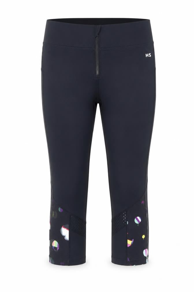 Womens UK Size S St. Bernard Slim Fit Capri Black Leggings
