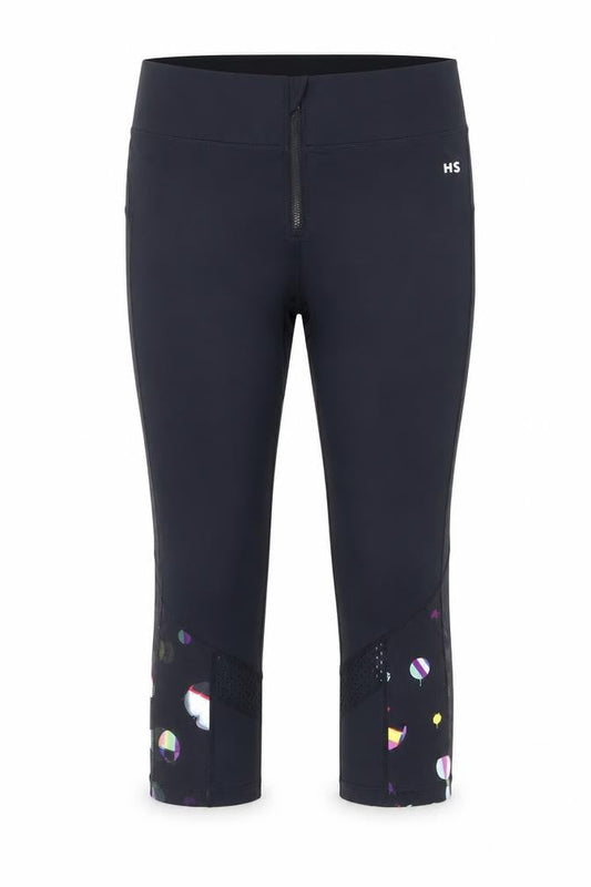 Womens UK Size S St. Bernard Slim Fit Capri Black Leggings
