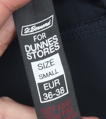 Womens UK Size S St. Bernard Slim Fit Capri Black Leggings