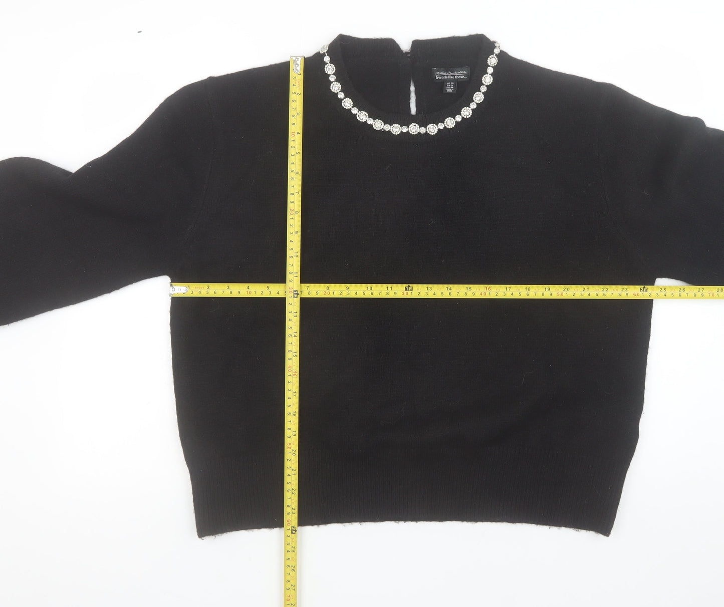 Womens UK Size 20 Millie Mackintosh Black Pullover Jumper