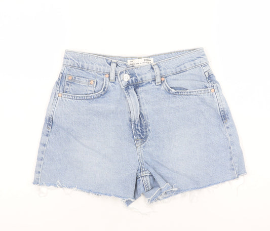 Womens UK Size 8 Stradivarius Relaxed Fit Mom Shorts