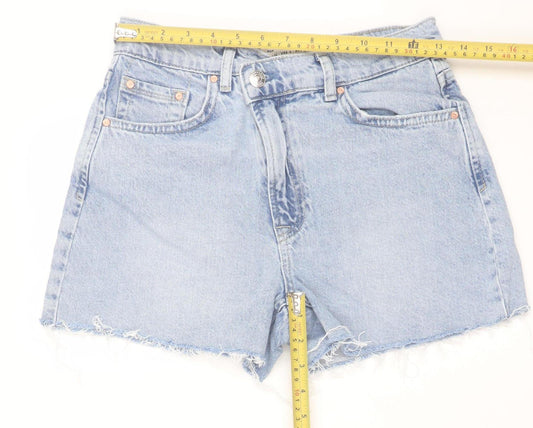 Womens UK Size 8 Stradivarius Relaxed Fit Mom Shorts