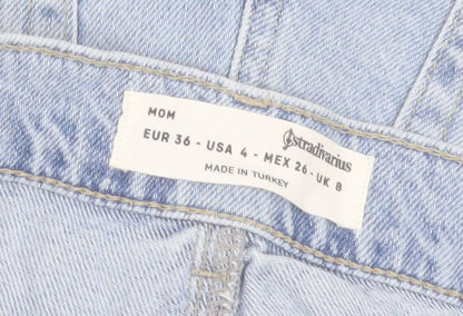 Womens UK Size 8 Stradivarius Relaxed Fit Mom Shorts