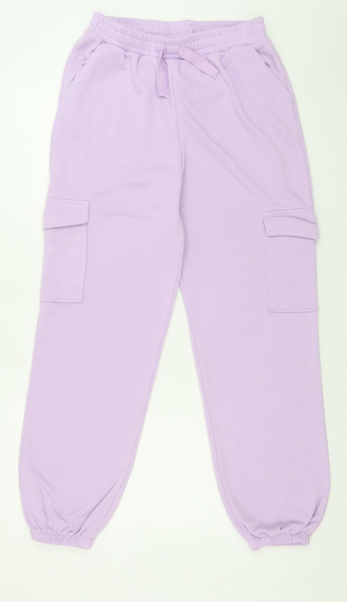 Womens UK Size 10 Dunnes Stores Relaxed Fit Cargo Purple Trousers