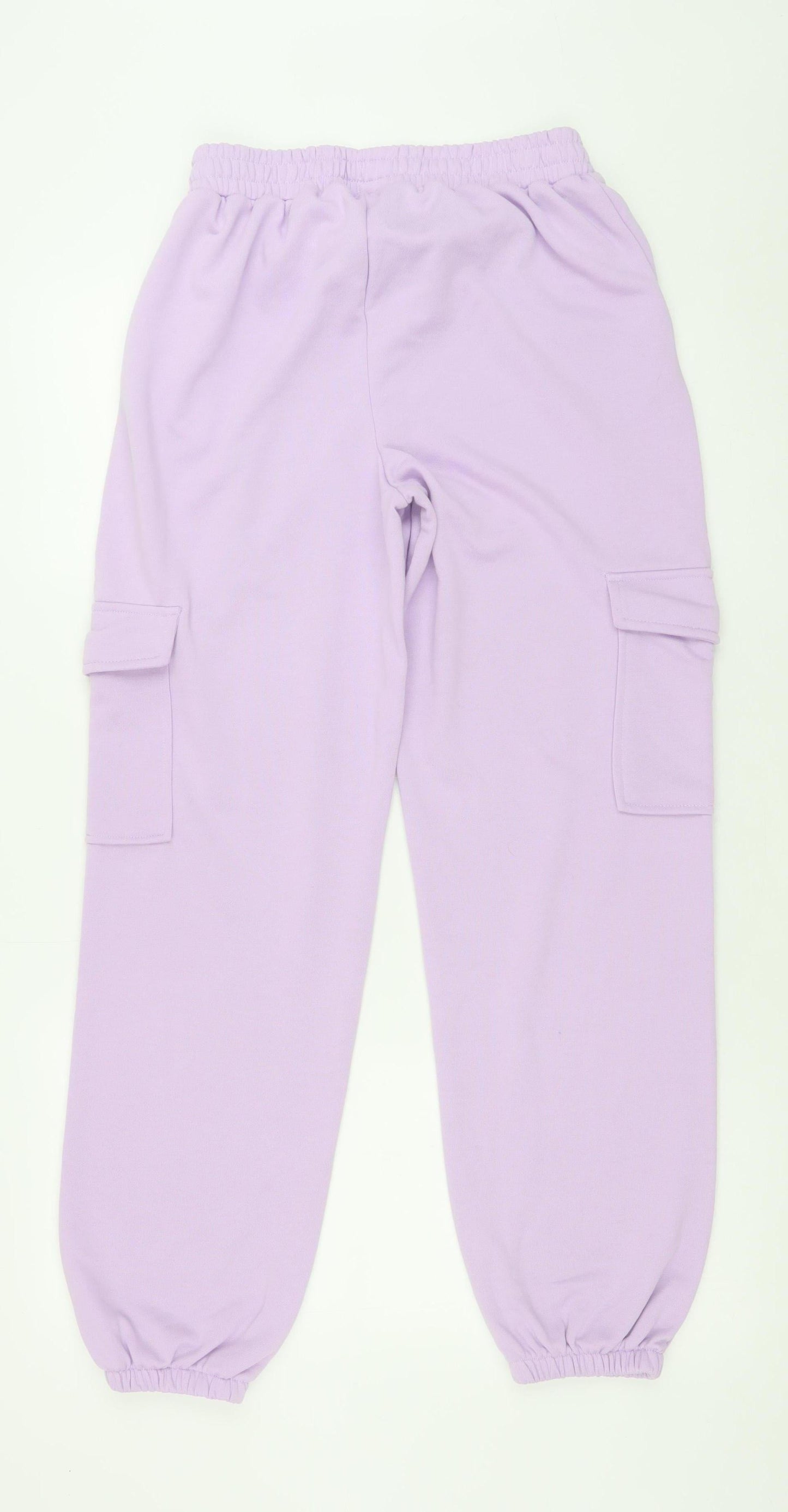 Womens UK Size 10 Dunnes Stores Relaxed Fit Cargo Purple Trousers