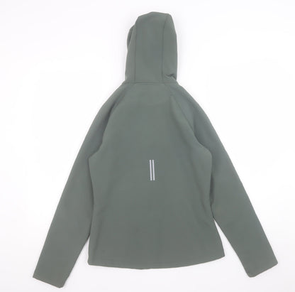 Womens UK Size XS WORK OUT Green Soft Shell