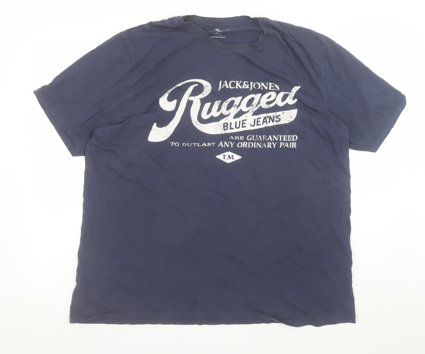 Mens UK Size XL JACK & JONES Blue  T-Shirt