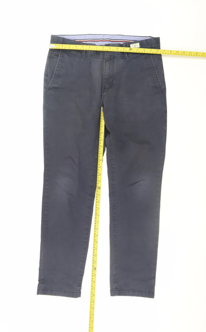 Tommy Hilfiger Men's Blue Slim Fit Chino Trousers 32/30