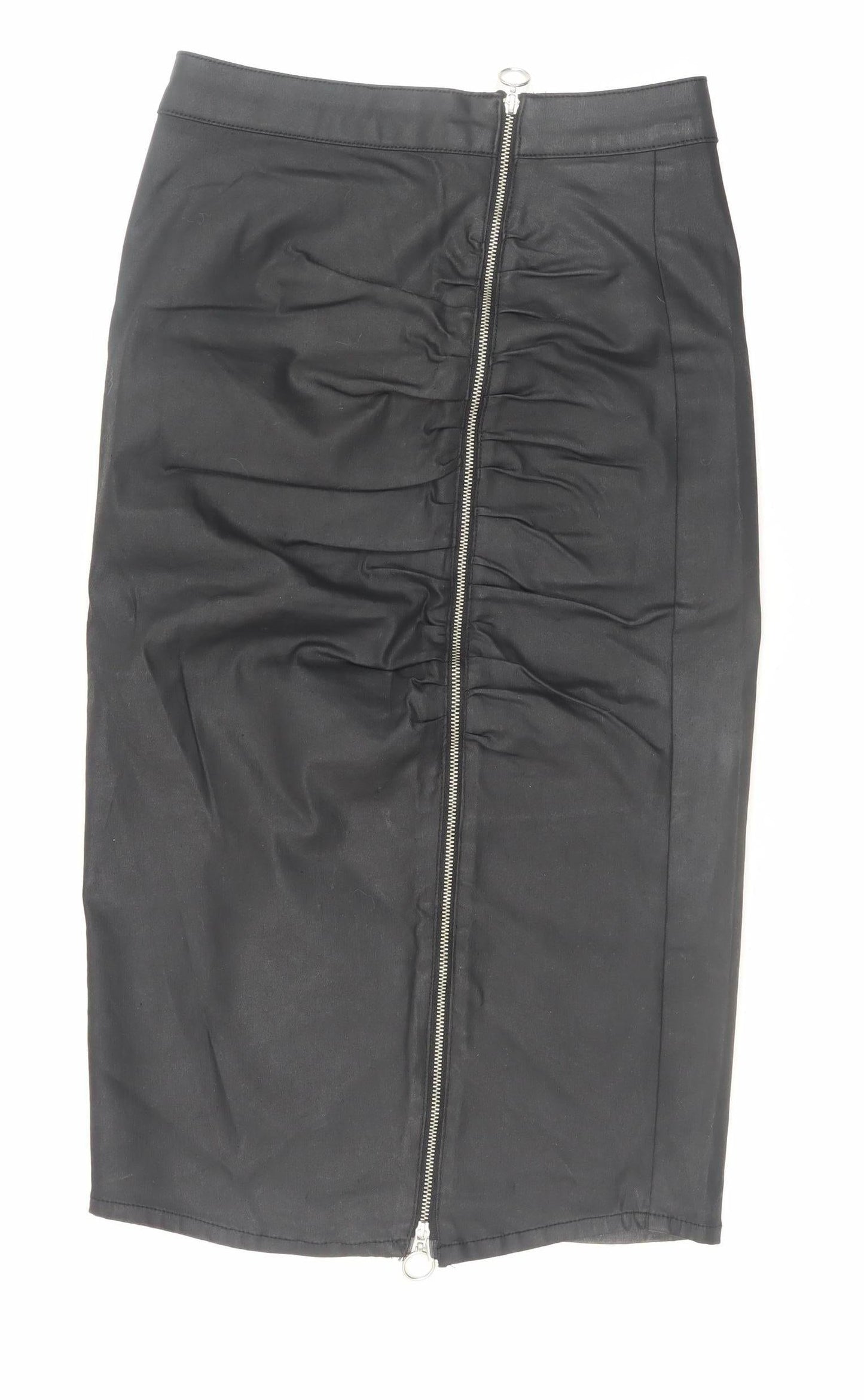 Womens UK Size XS Zara Straight & Pencil Twill Skirt