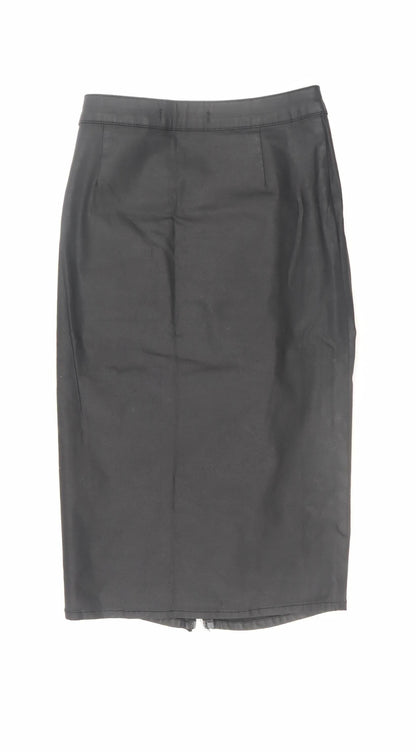 Womens UK Size XS Zara Straight & Pencil Twill Skirt