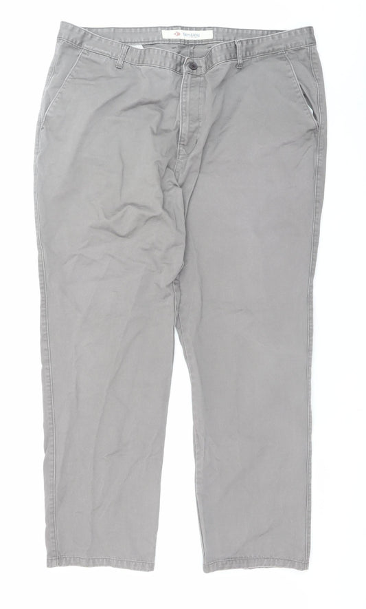 Mens UK Size 44 Destiny Regular Fit Chino Grey Trousers