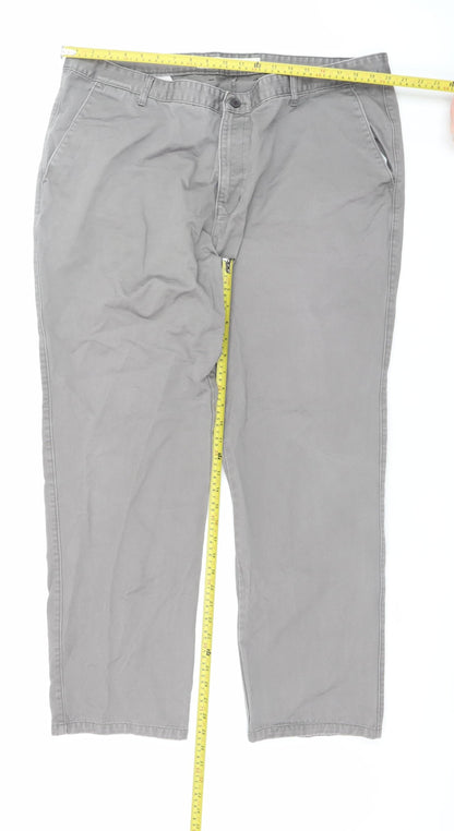 Mens UK Size 44 Destiny Regular Fit Chino Grey Trousers