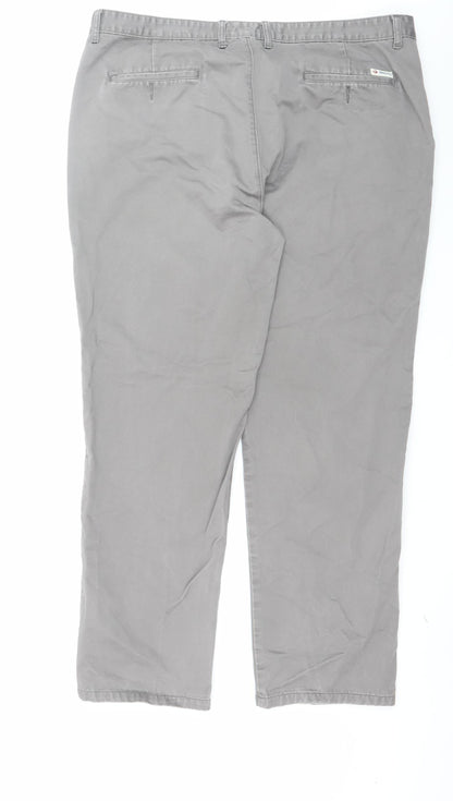 Mens UK Size 44 Destiny Regular Fit Chino Grey Trousers