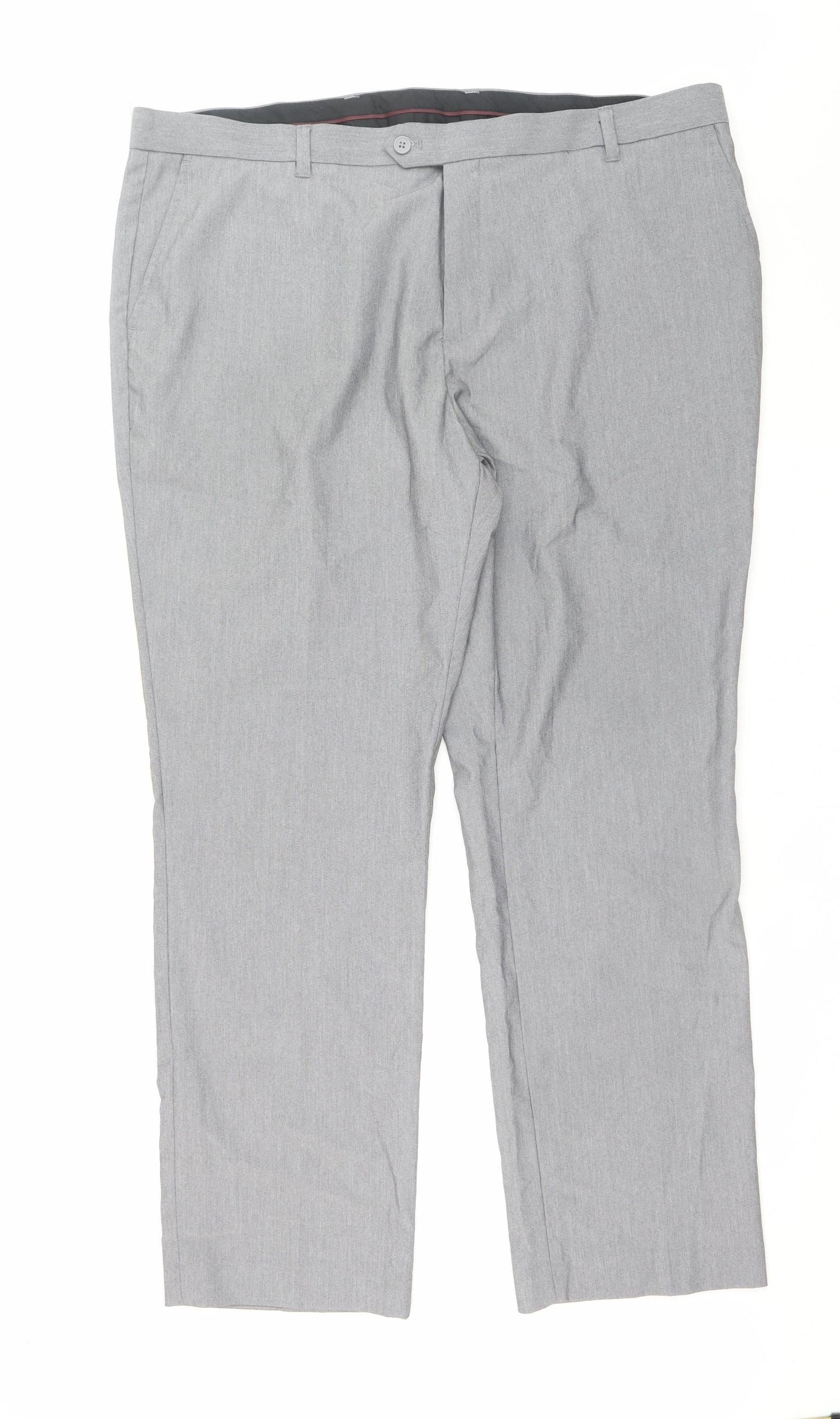 Mens UK Size 42 NEXT Regular Fit Dress Pants Grey Trousers
