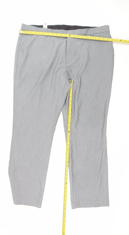 Mens UK Size 42 NEXT Regular Fit Dress Pants Grey Trousers