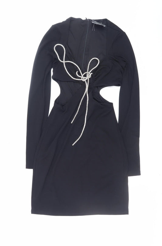 Womens UK Size XS Bershka Bodycon Dress