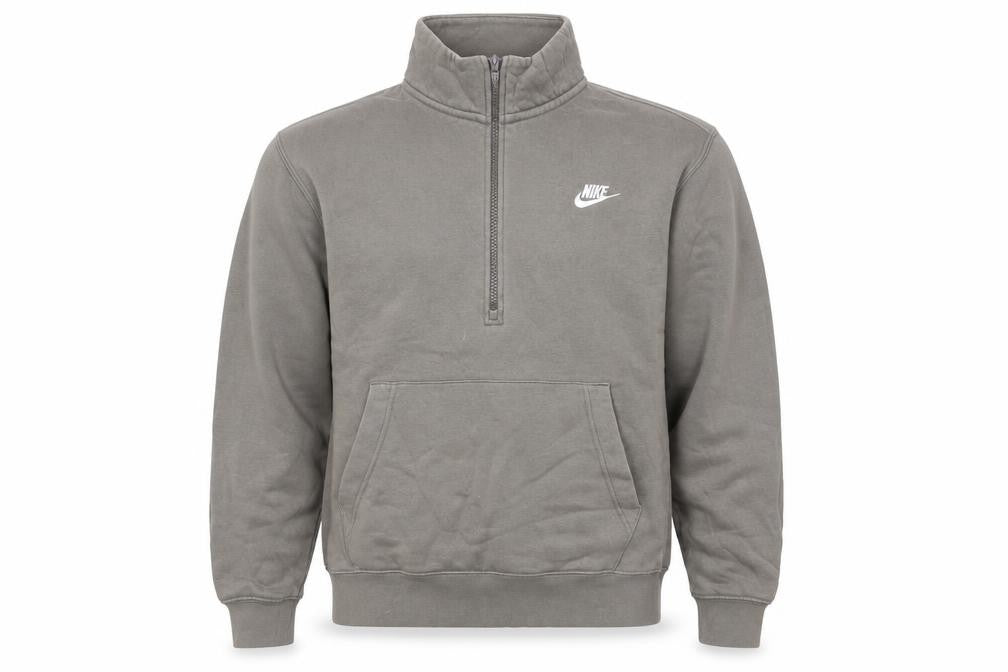 Mens UK Size S Nike Brown 1/2 Zip Sweatshirt