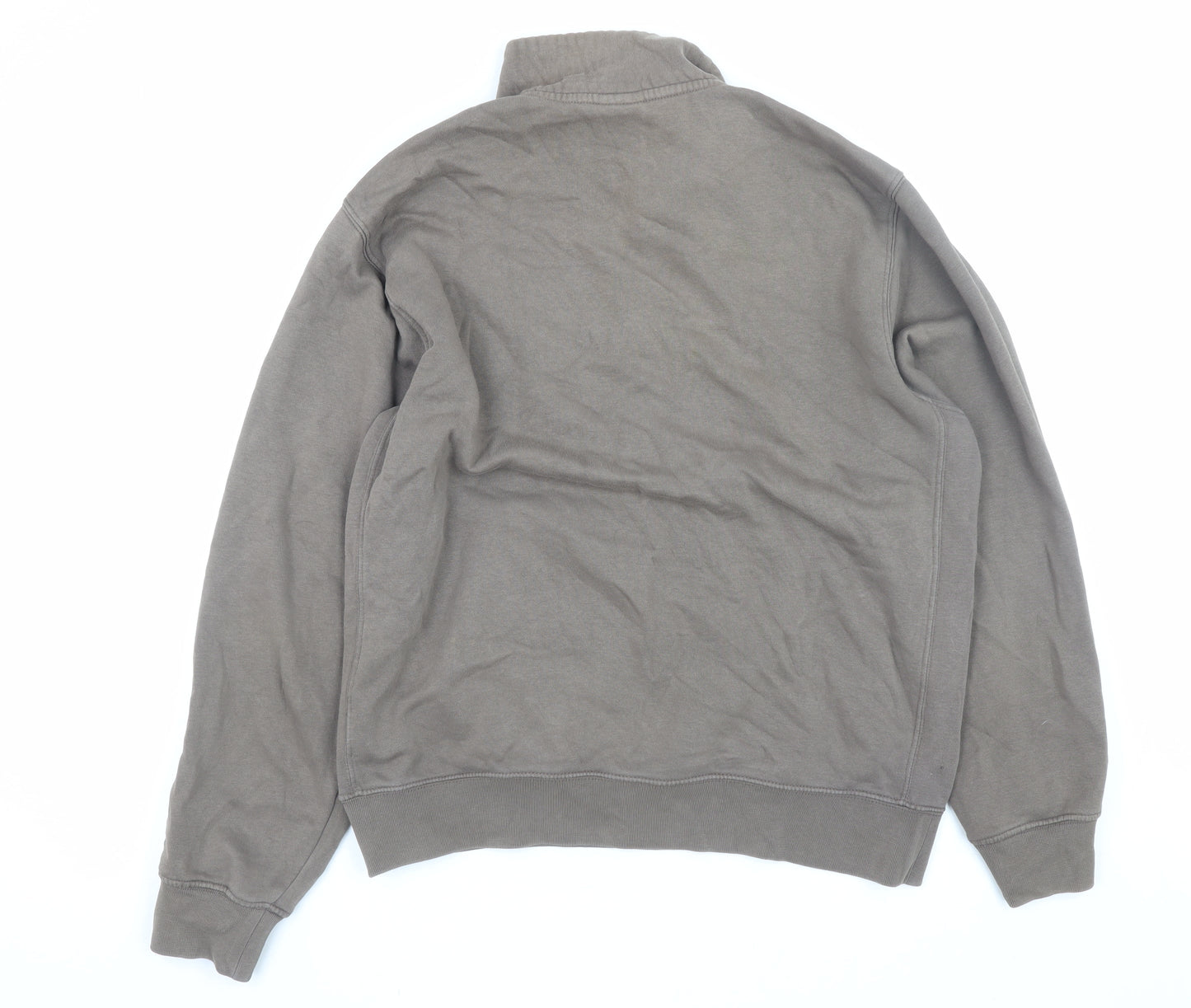 Mens UK Size S Nike Brown 1/2 Zip Sweatshirt