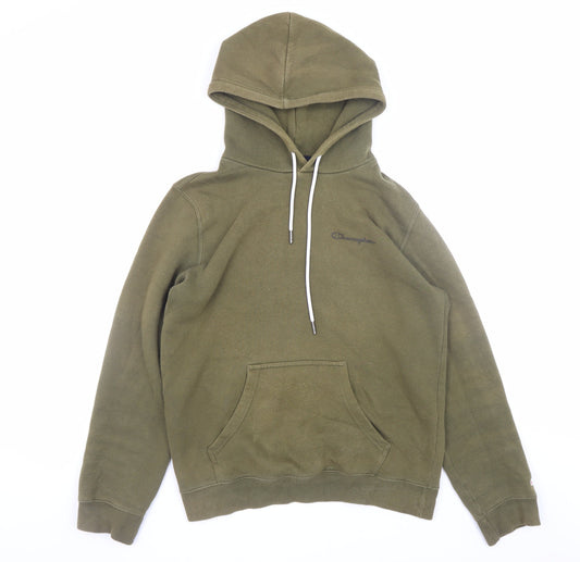 Mens UK Size S Champion Green Pullover Hoodie