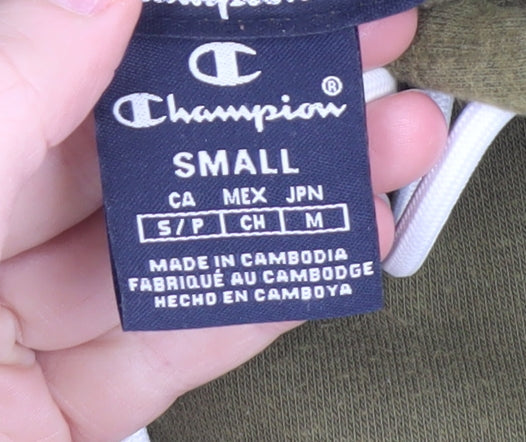 Mens UK Size S Champion Green Pullover Hoodie