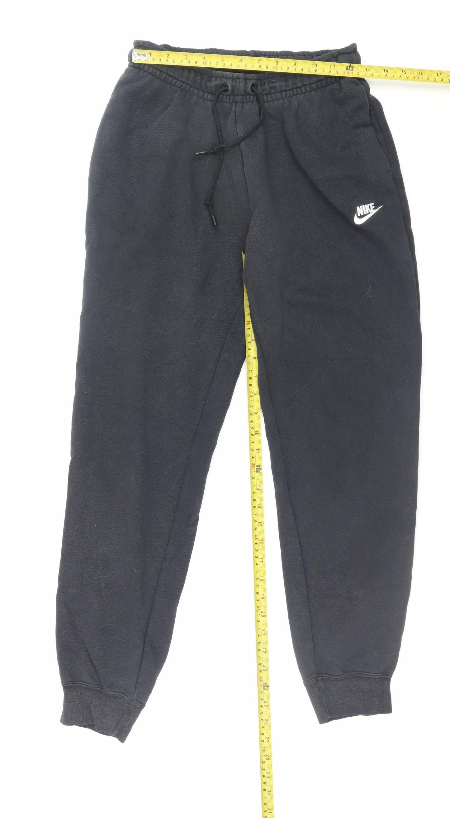 Mens UK Size S Nike Regular Fit Sweatpants Black Trousers