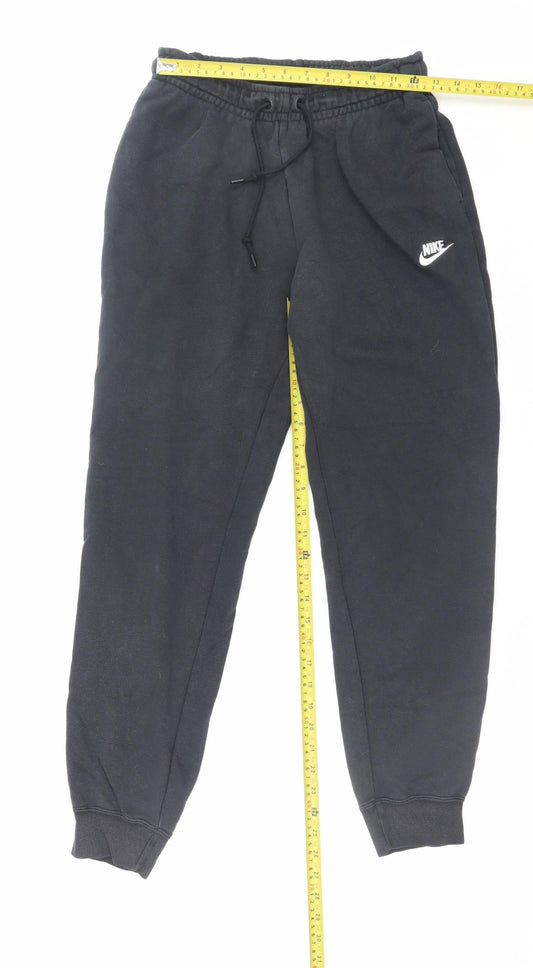 Mens UK Size S Nike Regular Fit Sweatpants Black Trousers