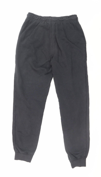 Mens UK Size S Nike Regular Fit Sweatpants Black Trousers