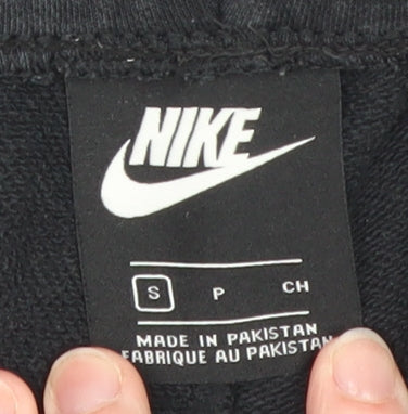 Mens UK Size S Nike Regular Fit Sweatpants Black Trousers