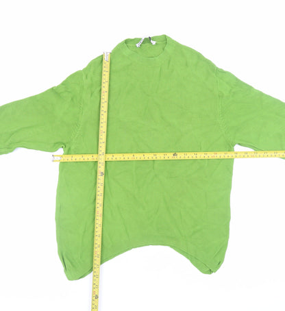 Womens UK Size 12 Zara Green Pullover Jumper