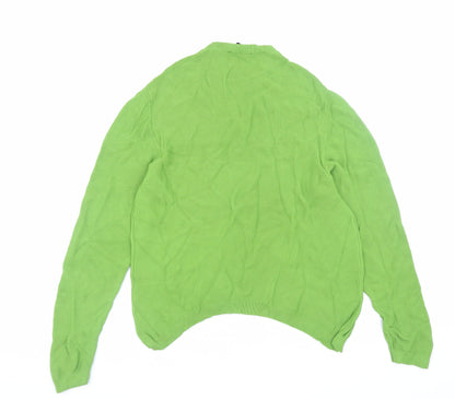 Womens UK Size 12 Zara Green Pullover Jumper