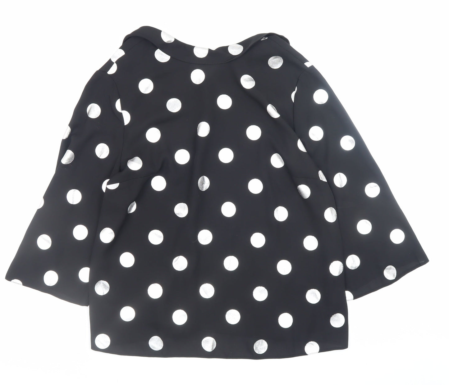 Womens UK Size 14 Dorothy Perkins Black Tunic Blouse