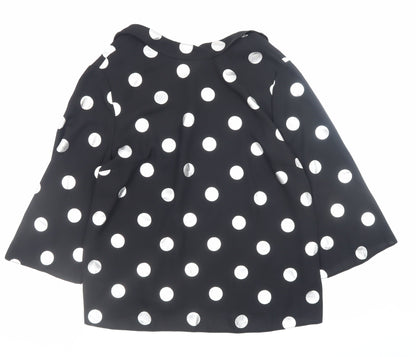 Womens UK Size 14 Dorothy Perkins Black Tunic Blouse