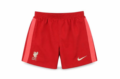 Front view of Nike boys’ red liverpool fc xl athletic shorts 122-128cm polyester