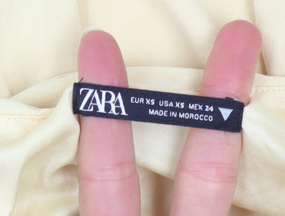 Womens UK Size XS Zara Bodycon Dress