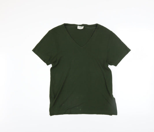 Womens UK Size M Kaliko Green Basic T-Shirt