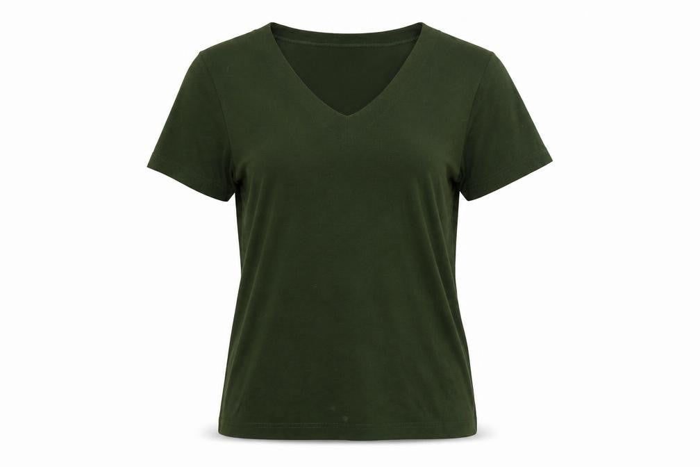 Womens UK Size M Kaliko Green Basic T-Shirt