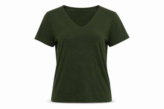 Womens UK Size M Kaliko Green Basic T-Shirt