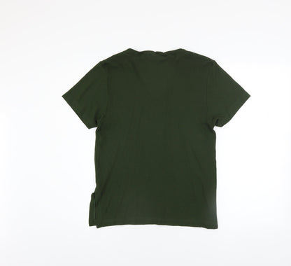 Womens UK Size M Kaliko Green Basic T-Shirt