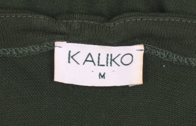 Womens UK Size M Kaliko Green Basic T-Shirt