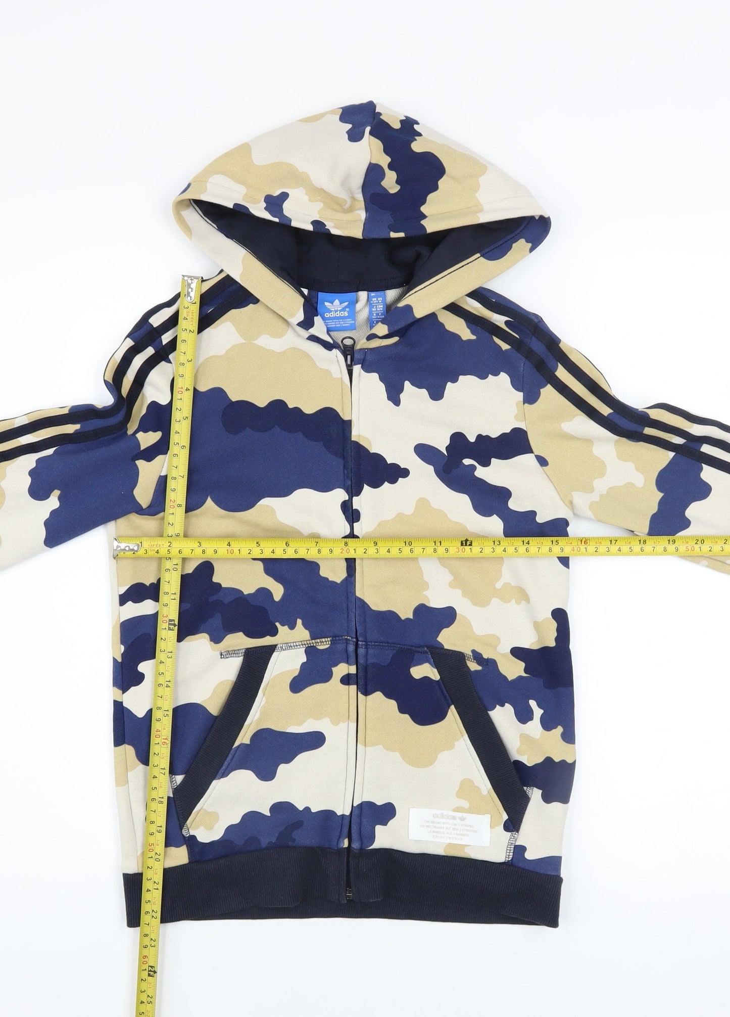 Boys UK Size 11-12 Years adidas Multicoloured Full Zip Hoodie