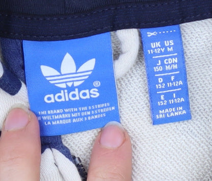 Boys UK Size 11-12 Years adidas Multicoloured Full Zip Hoodie