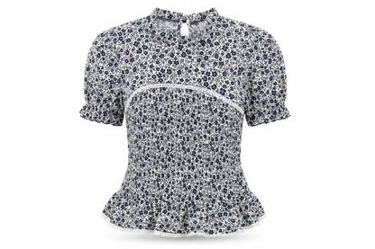Womens UK Size 12 Savida Blue Tunic Blouse